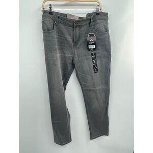 Stone Flex Jeans Men's 34x31 Gray Denim 4-Way Stretch Slim Fit Straight Leg NWT